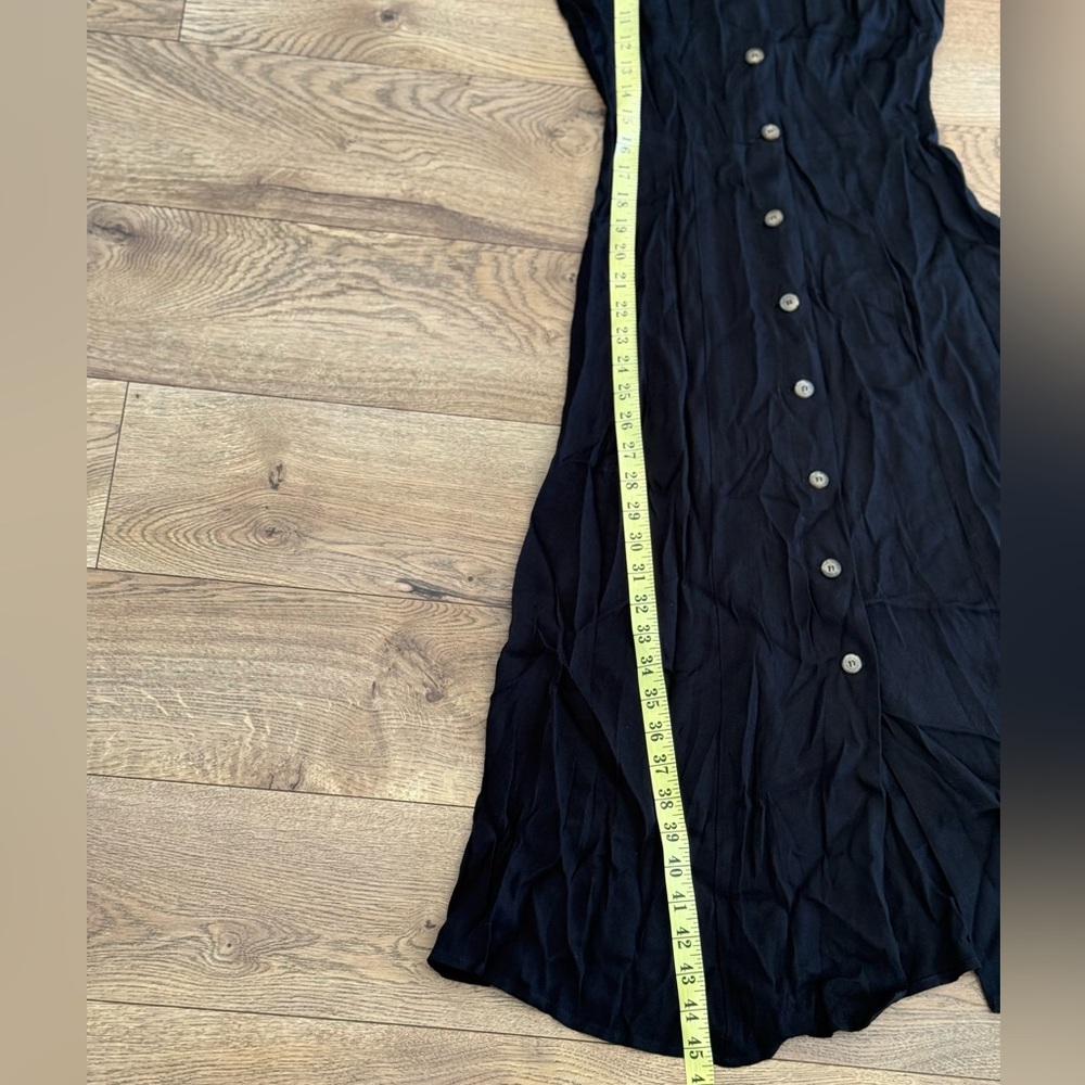 Women’s Reformation Black Maxi Button Up Dress - Picture 12 of 12